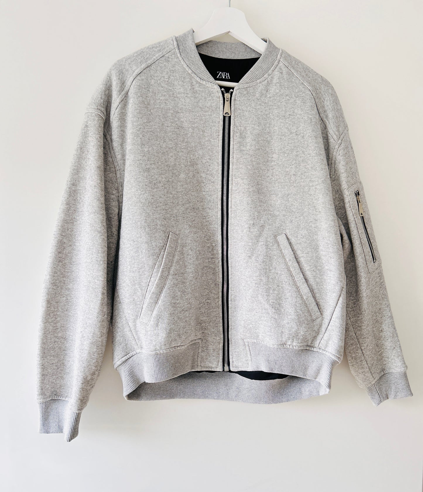 Cardigan sweat gris Zara