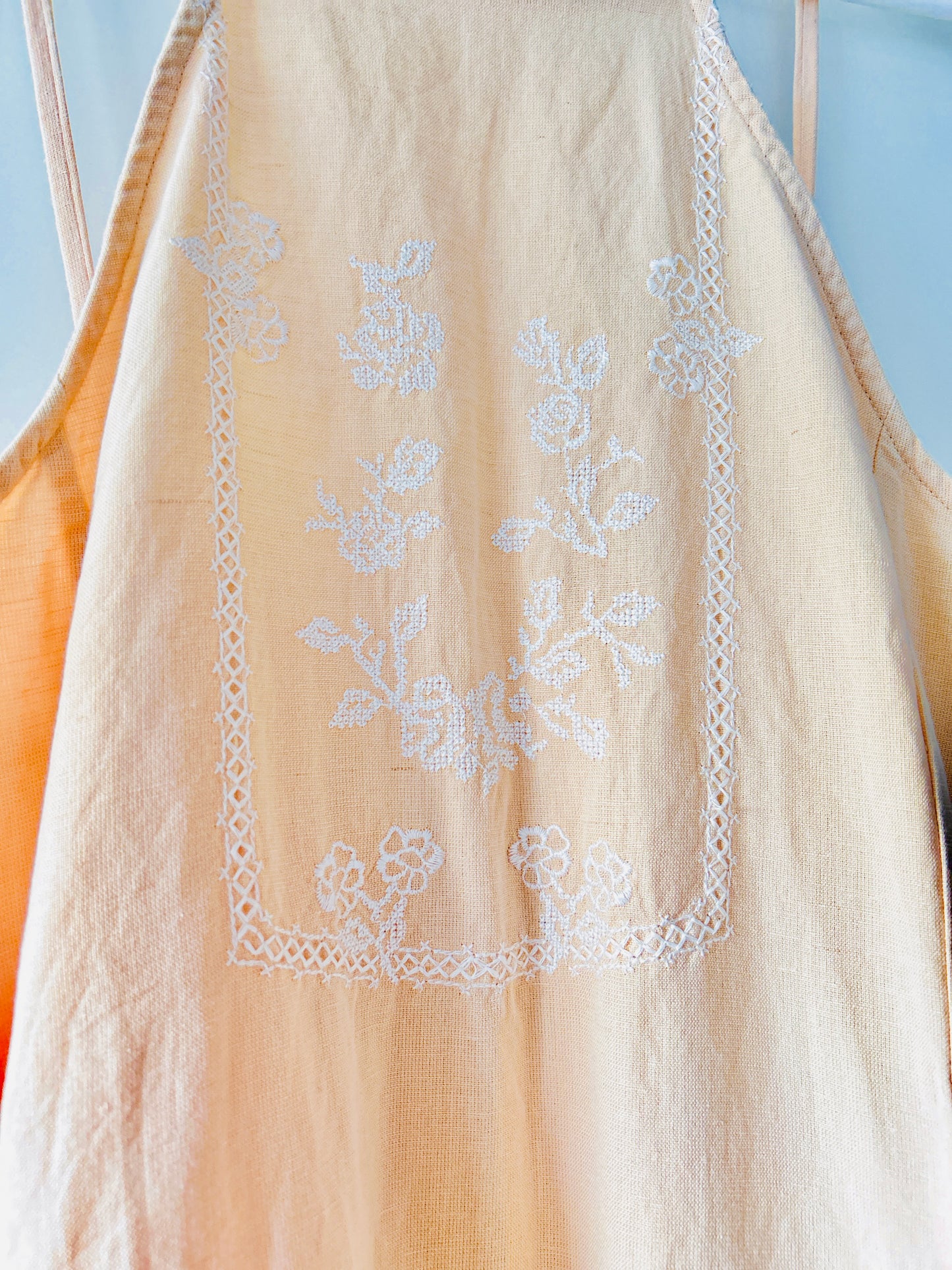Pastel orange summer dress Zara