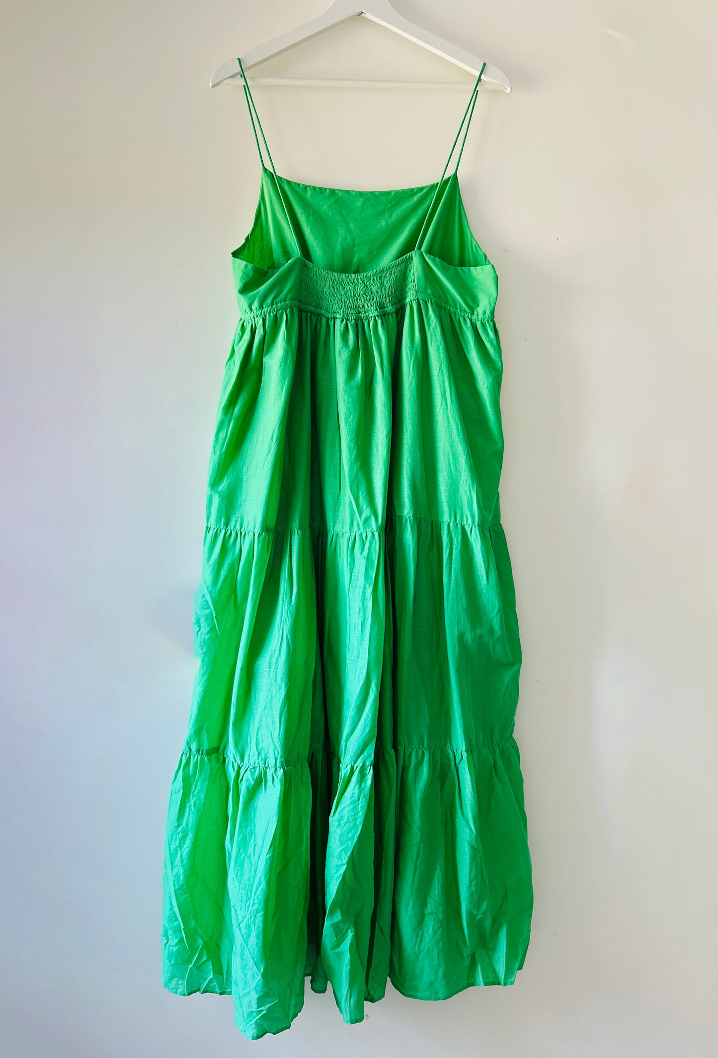 Robe longue verte Mango