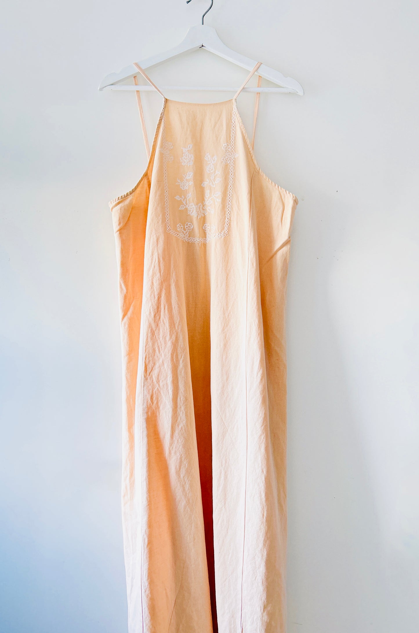 Pastel orange summer dress Zara