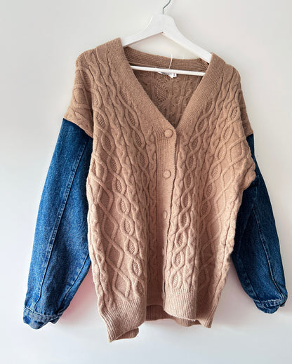 Gilet tricoté - Jackie beige