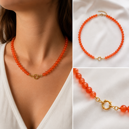 Lagoon love kralenketting oranje