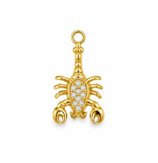 ♡ Schorpioen met strass bedel