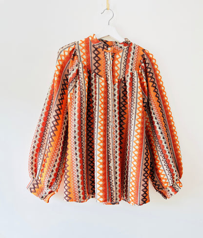 Blouse - Flora oranje
