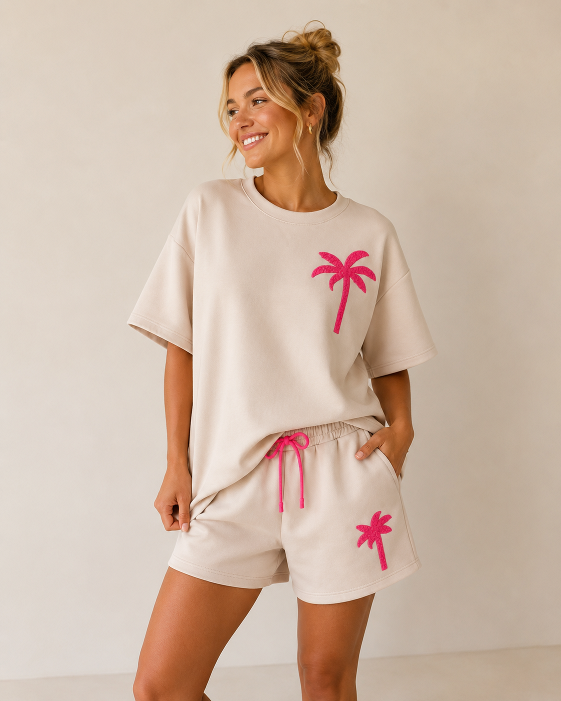 Broekpak - Palmtree beige