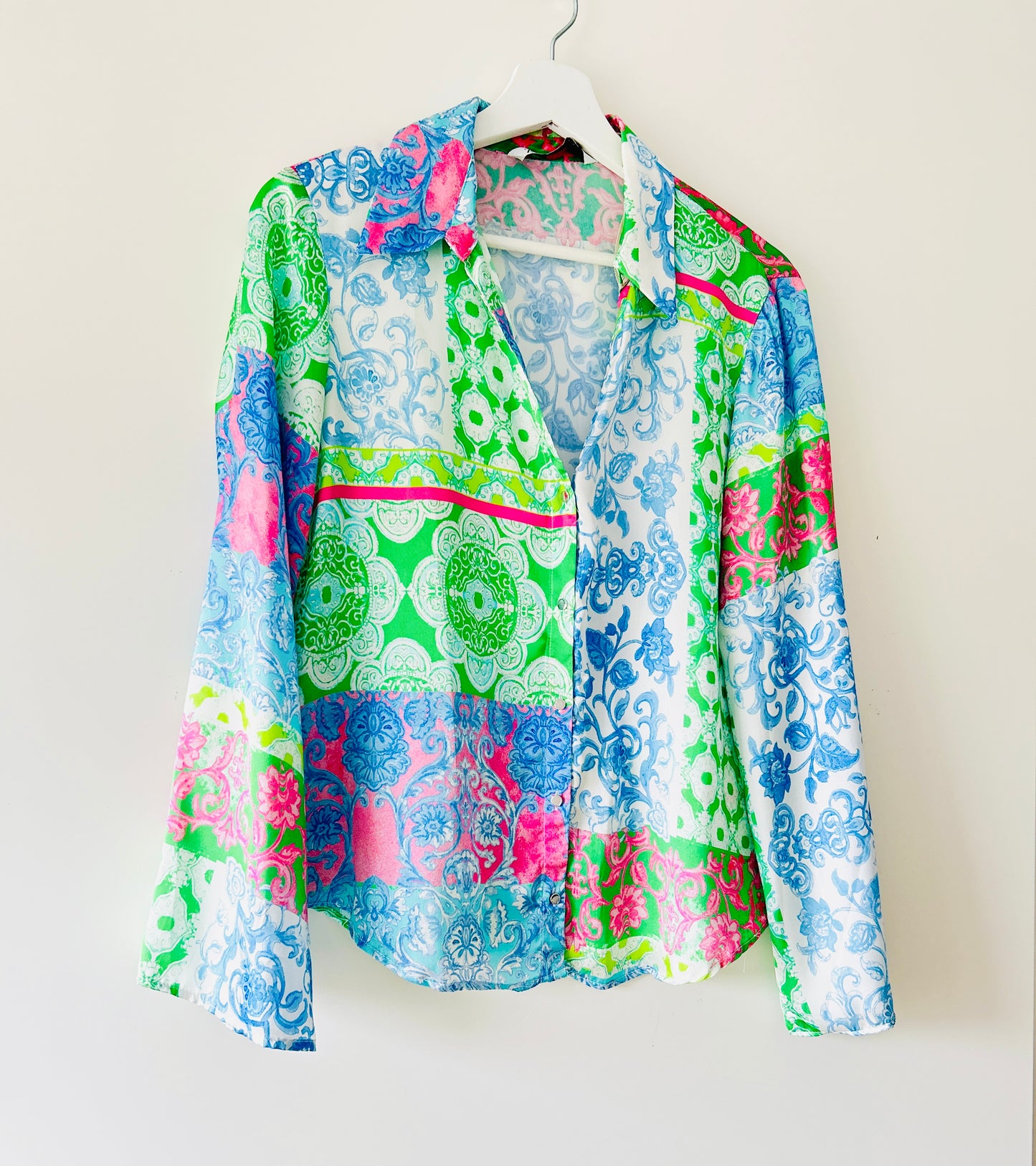 Blue/green blouse Zara