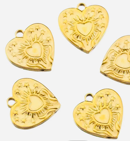Metal heart - goud