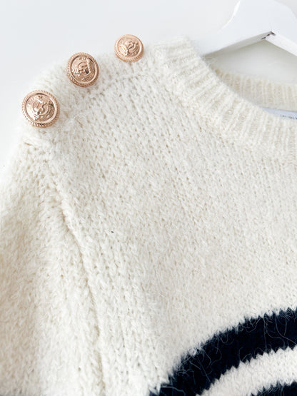 Knitted sailor sweater with stripes Zara