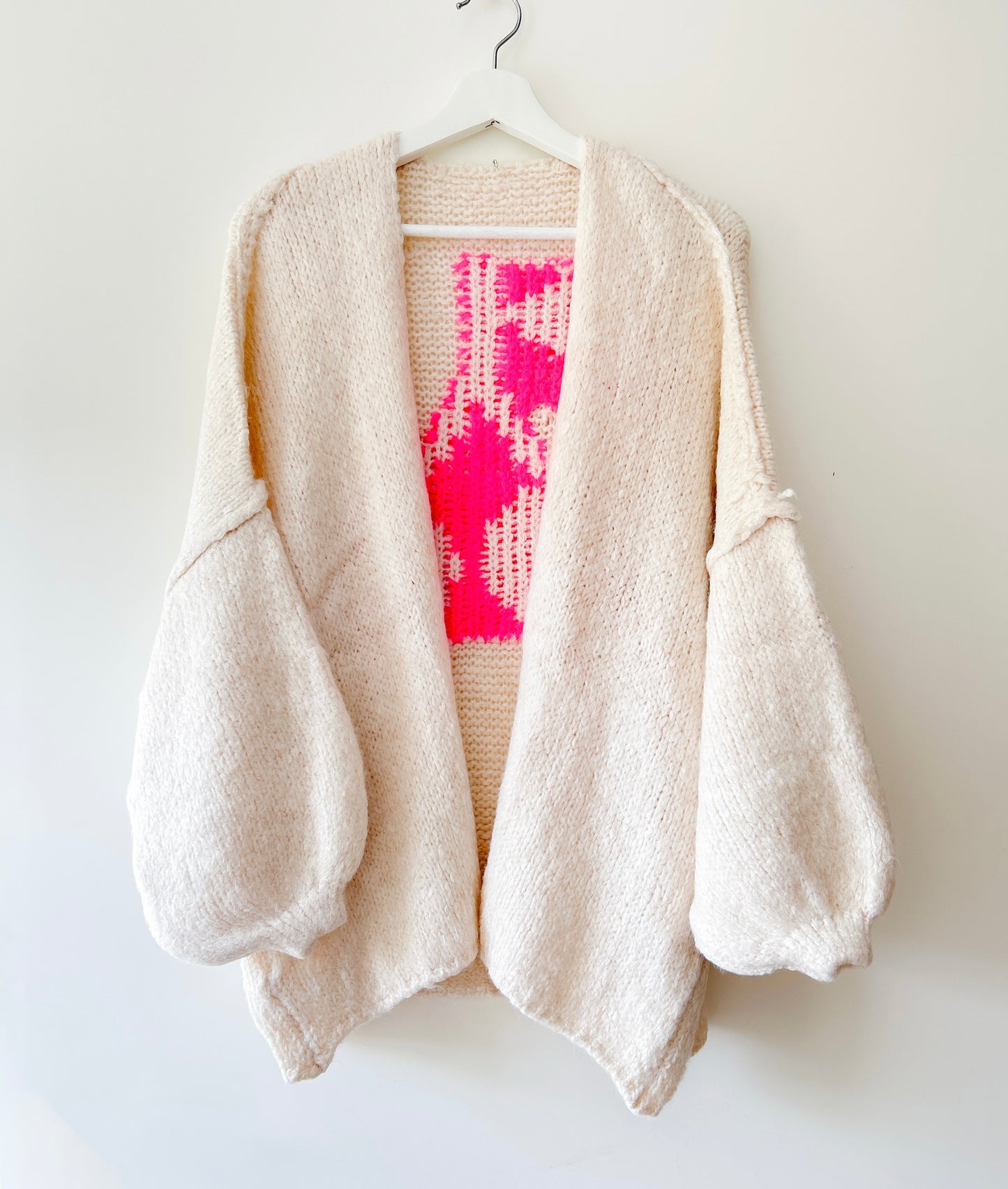 Vest - Lola kers ecru/roze