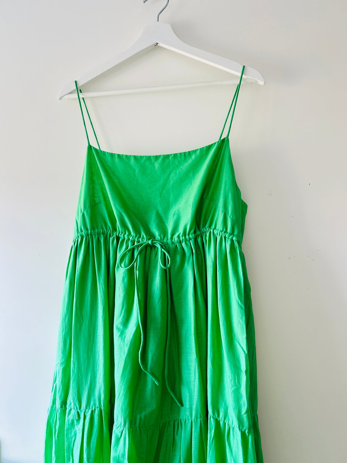 Robe longue verte Mango