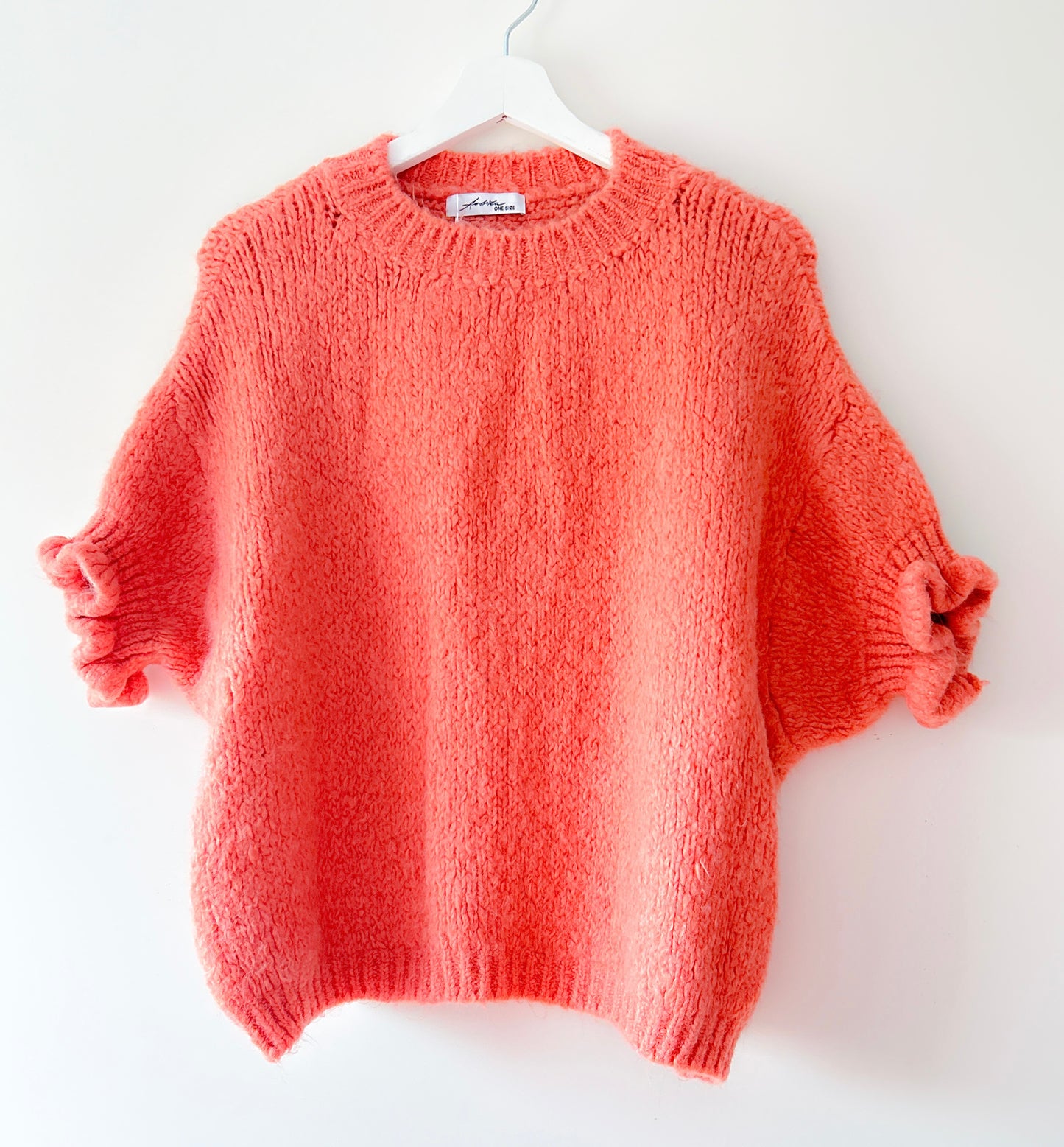 Knitted Sweater - Madelief coral