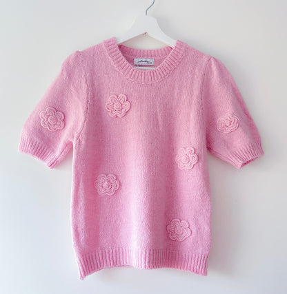 Trui - Floral roze