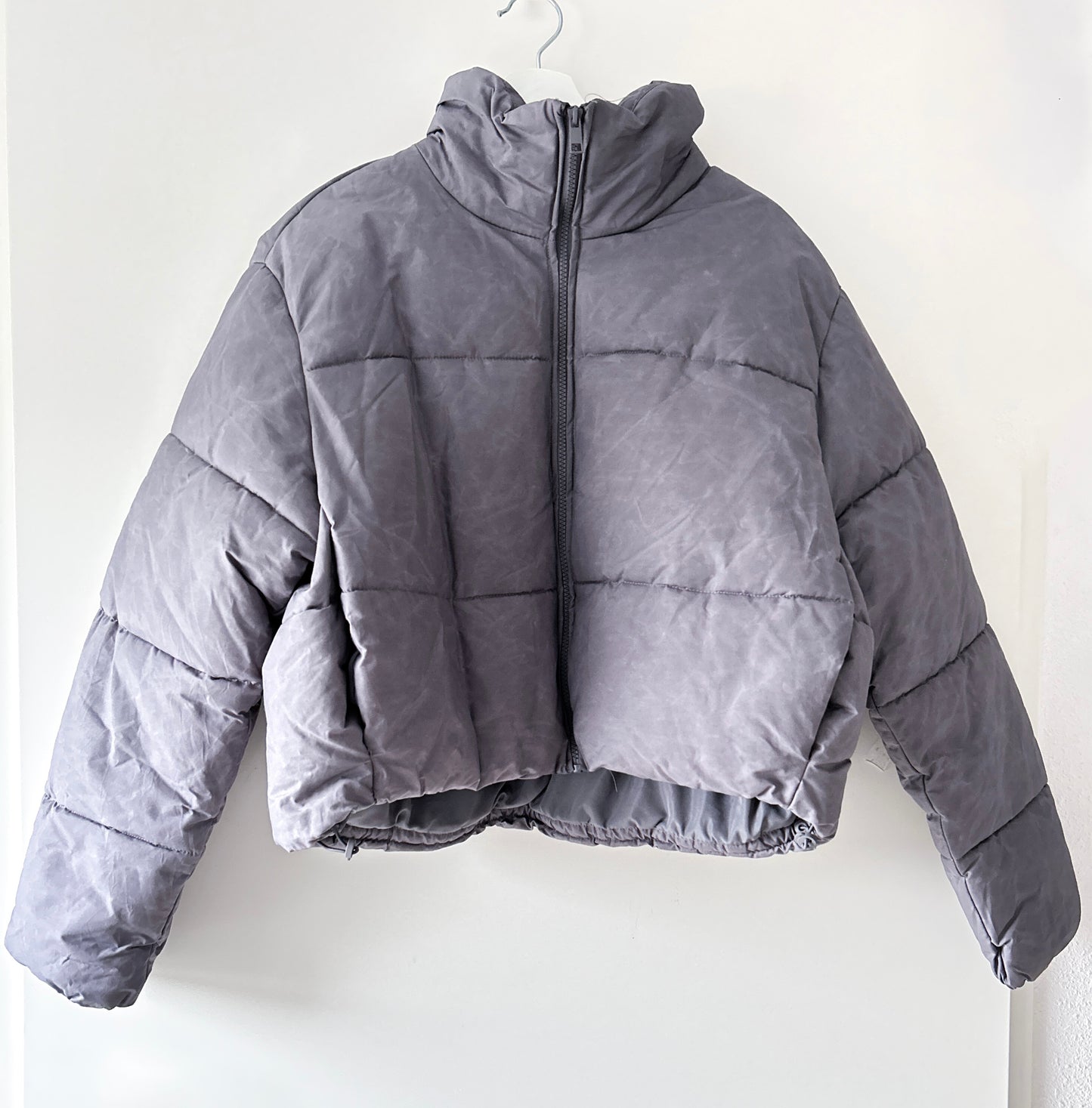 Veste matelassée grise Zara