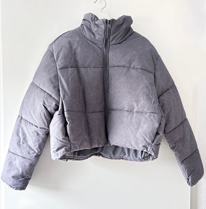 Veste matelassée grise Zara