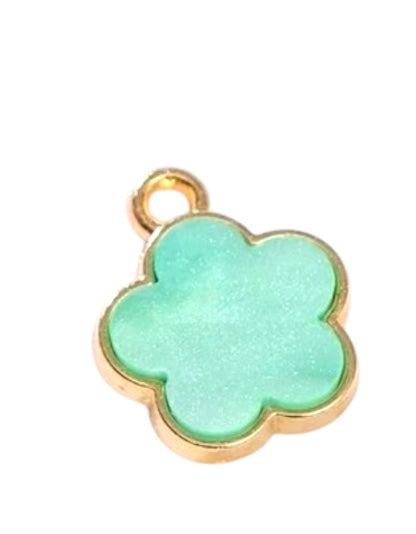 Parelmoer bloem mintgroene