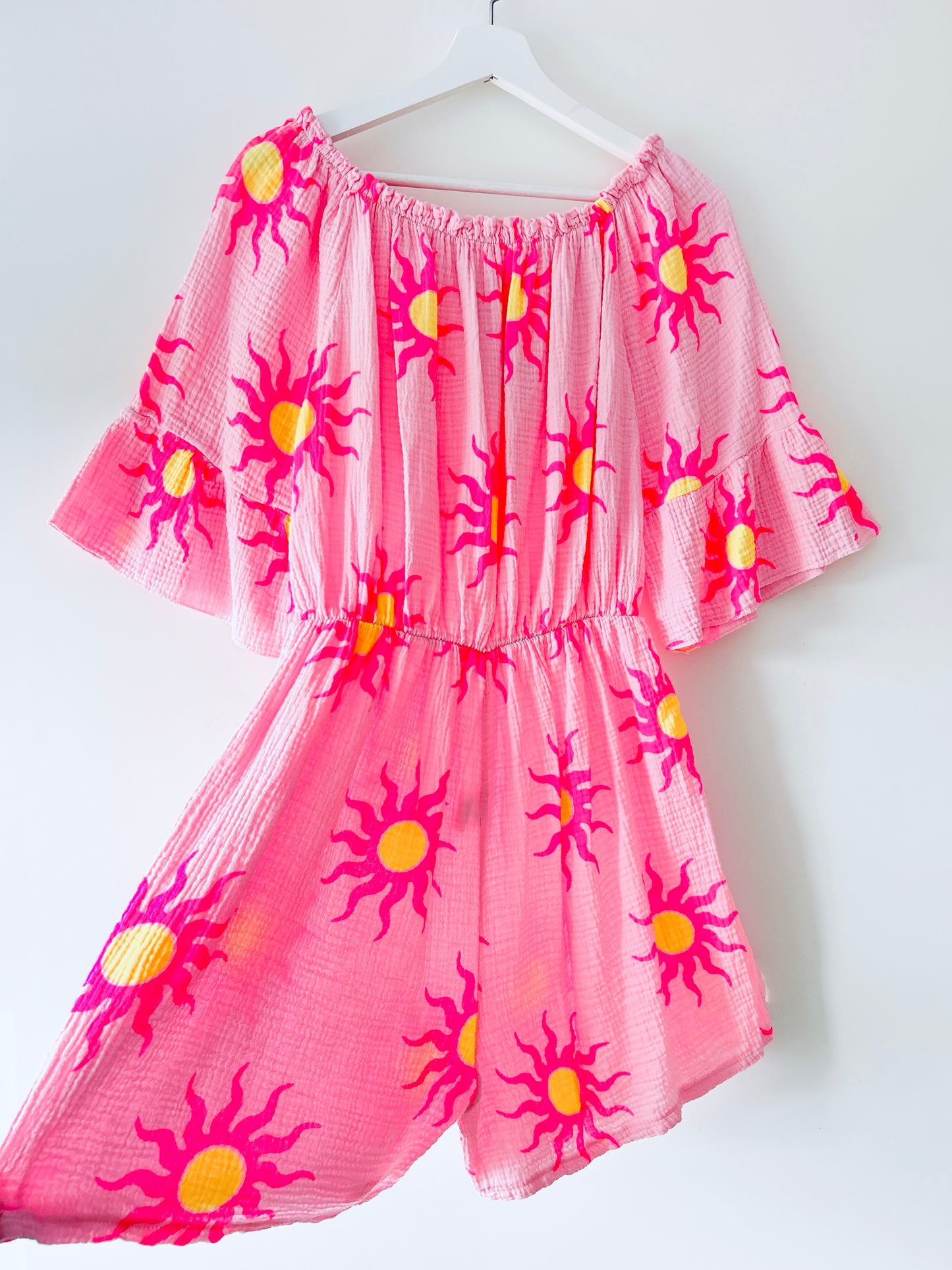 Playsuit - Sunny Neon-roze/geel