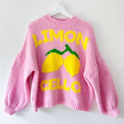 Knitted Sweater - Limoncello Pink