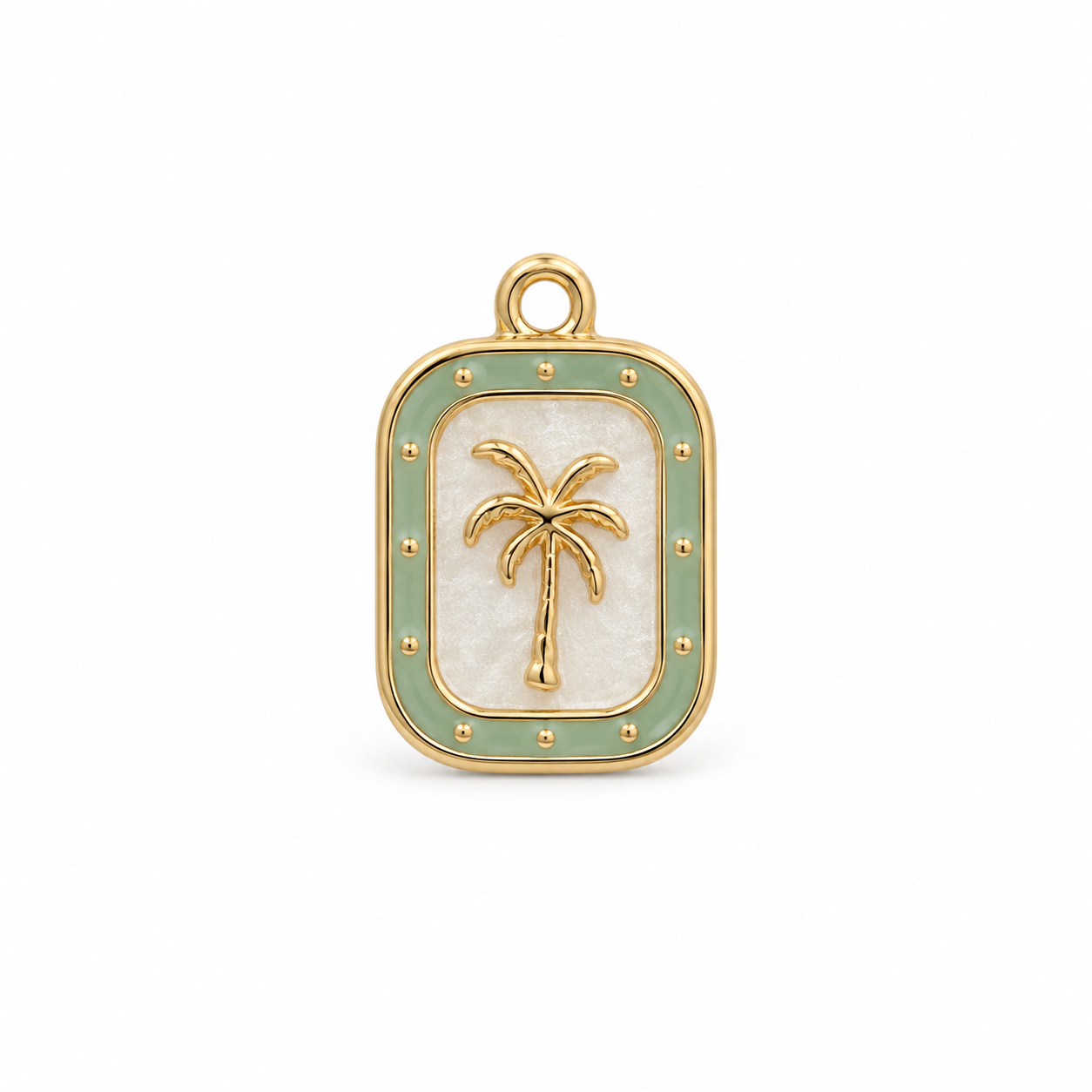 Palmtree mintgroene bedel