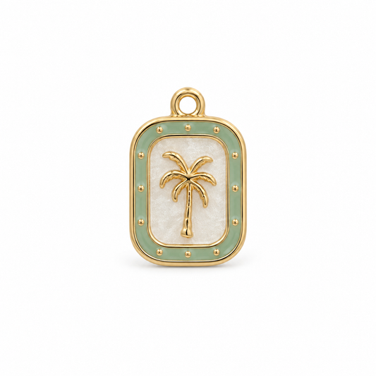 Palmtree mintgroene bedel