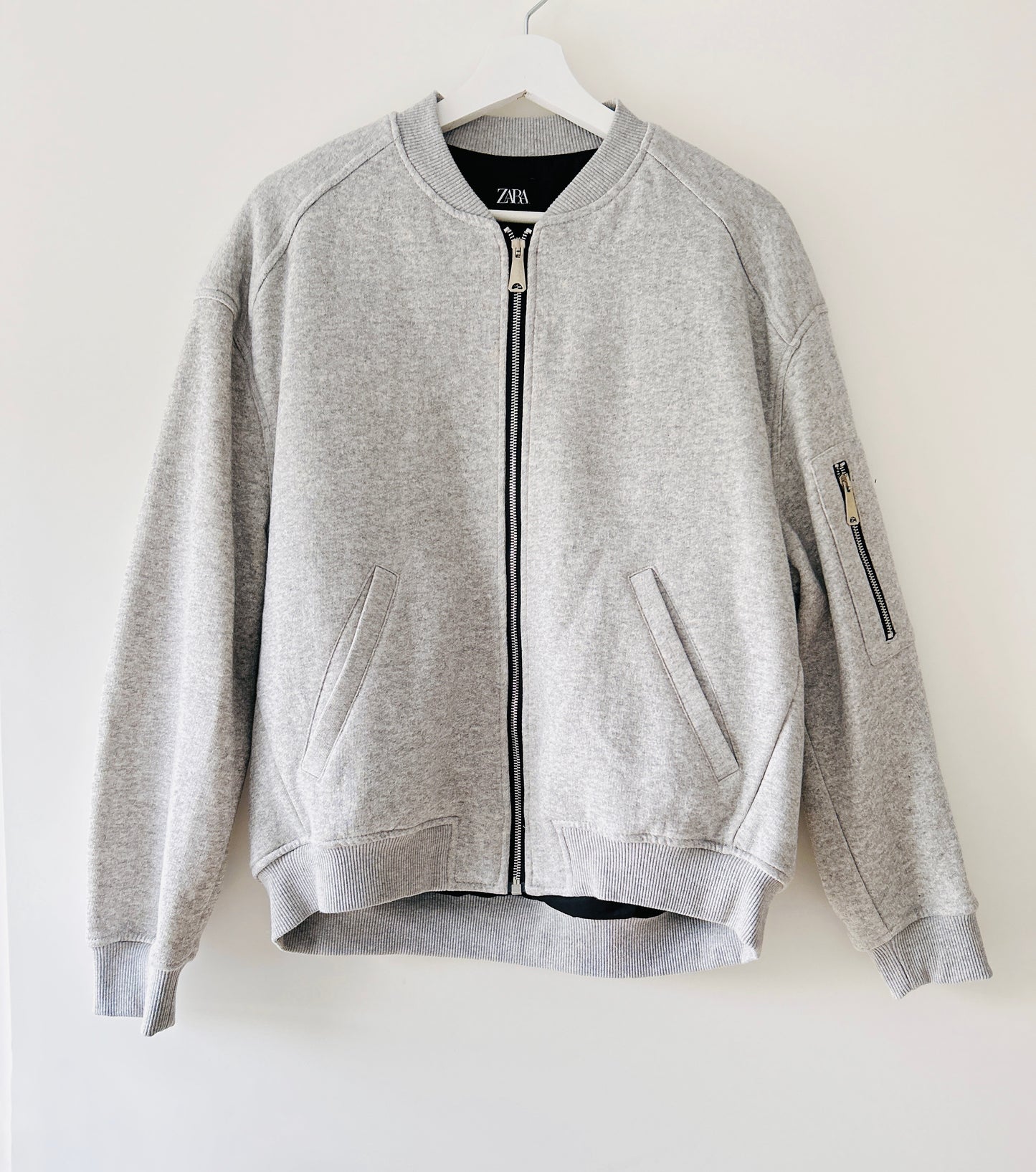Cardigan sweat gris Zara