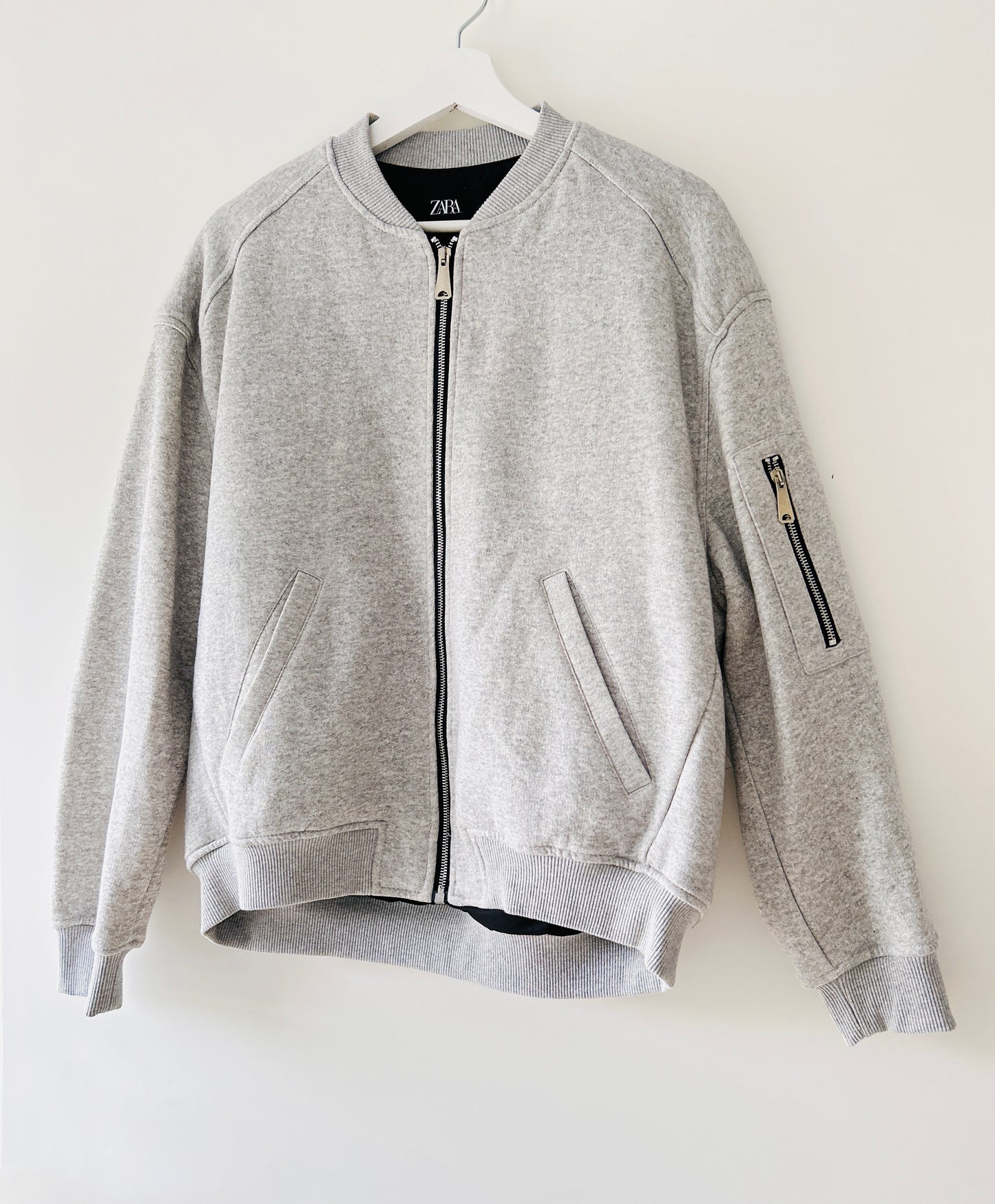Cardigan sweat gris Zara