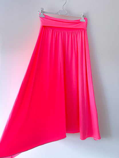 Tweedelige set - Neon-roze stripe
