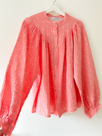 Blouse - hartjes rood