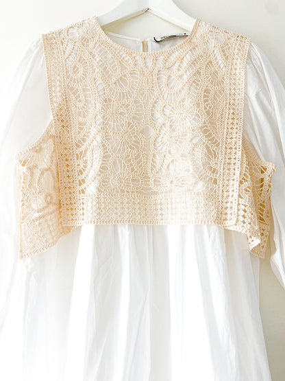 Crochet shirt dress Zara