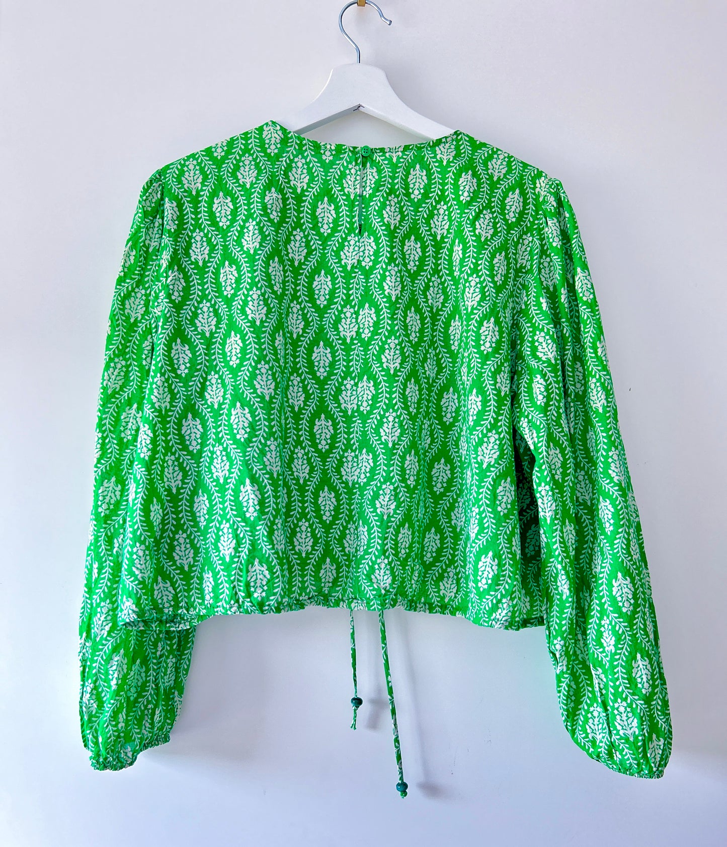 Chemisier court vert Zara
