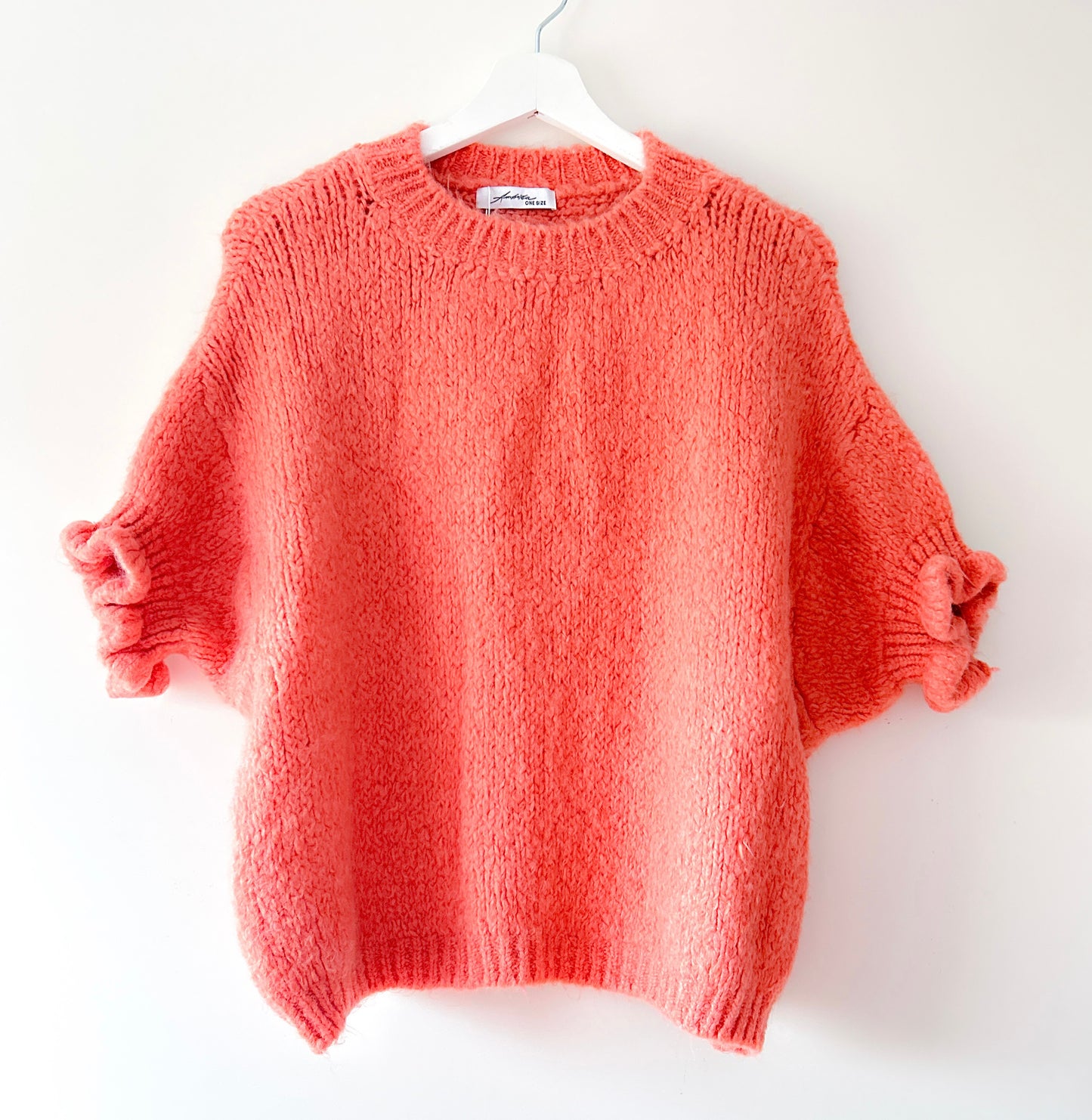 Knitted Sweater - Madelief coral