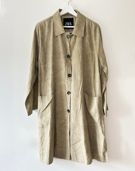 Trench vert armée Zara