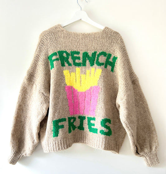Vest - Love French Fries Beige