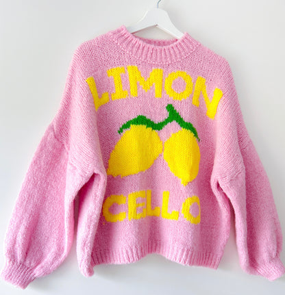 Knitted Sweater - Limoncello Pink