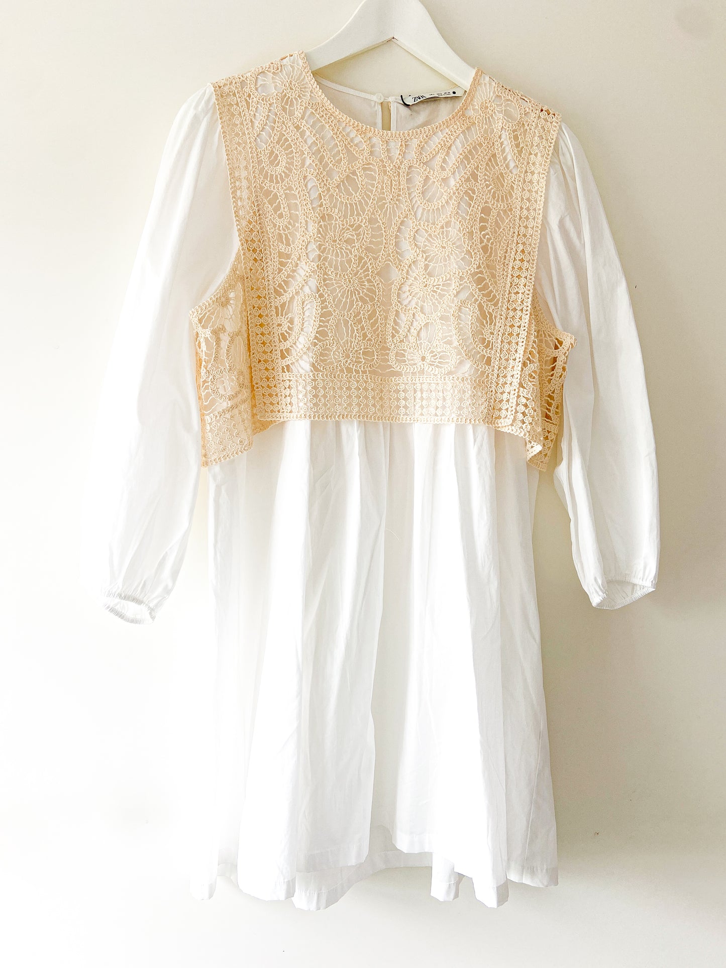 Crochet shirt dress Zara