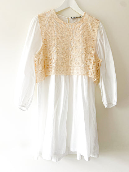 Crochet shirt dress Zara