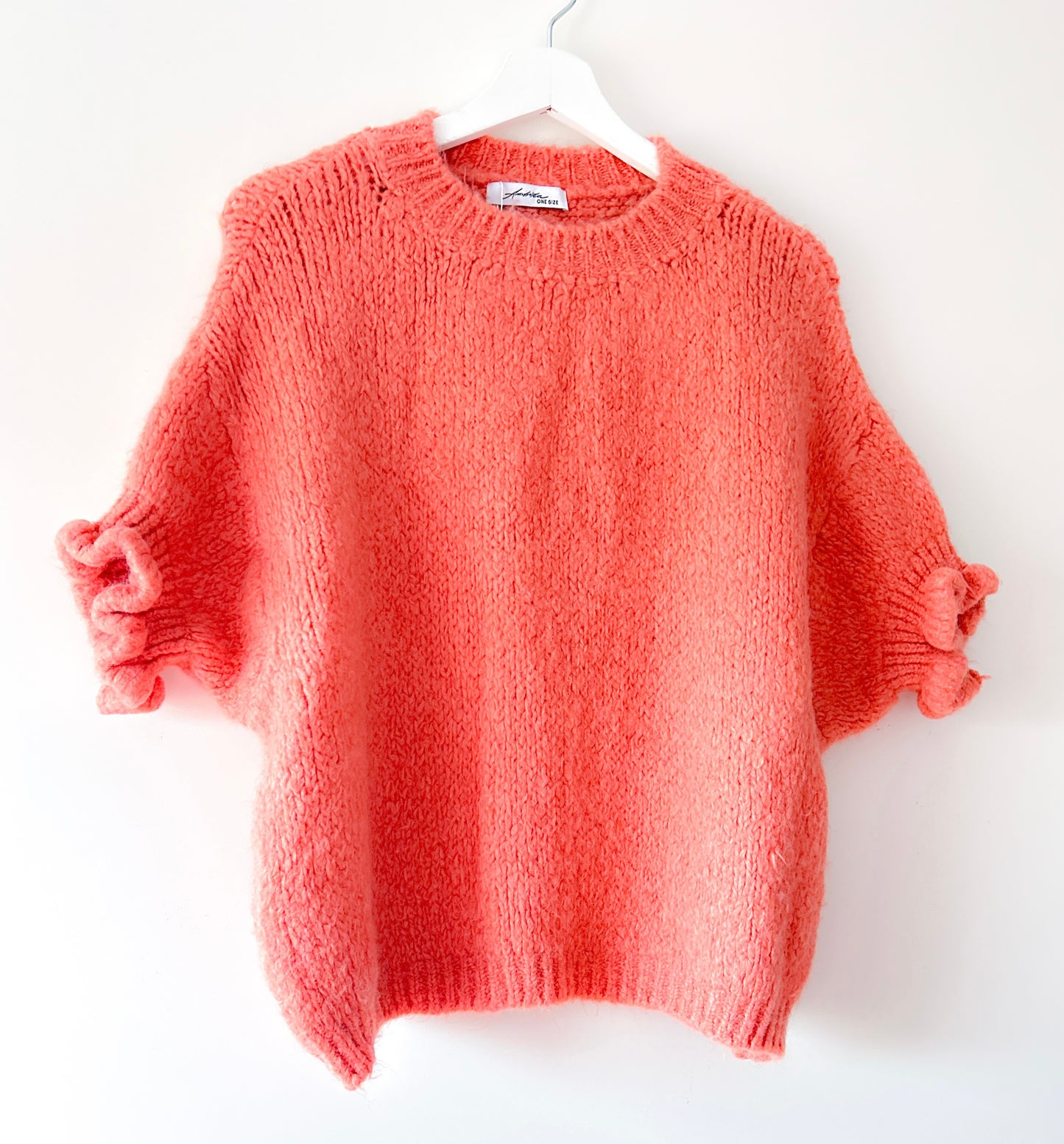 Knitted Sweater - Madelief coral