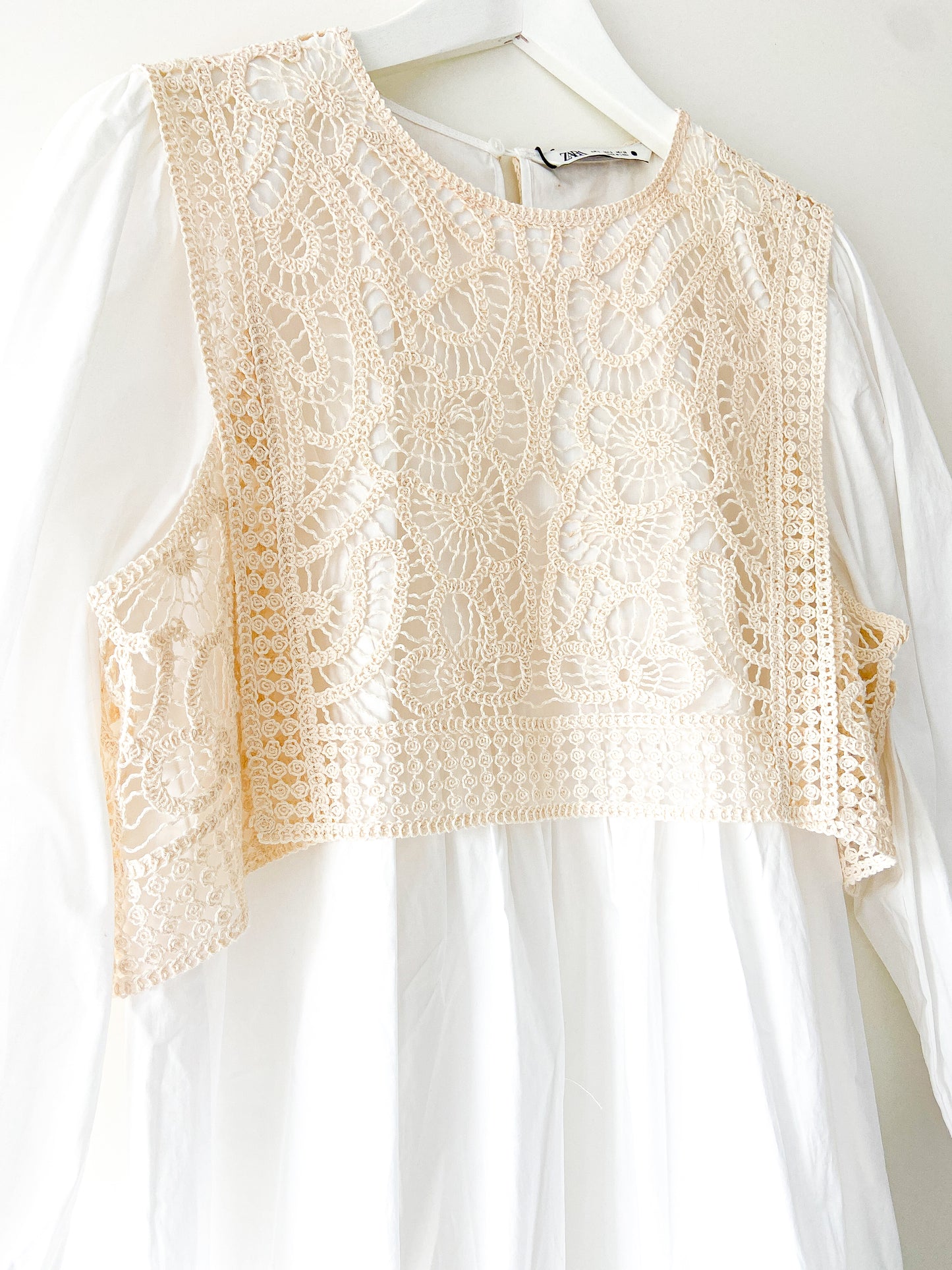 Crochet shirt dress Zara