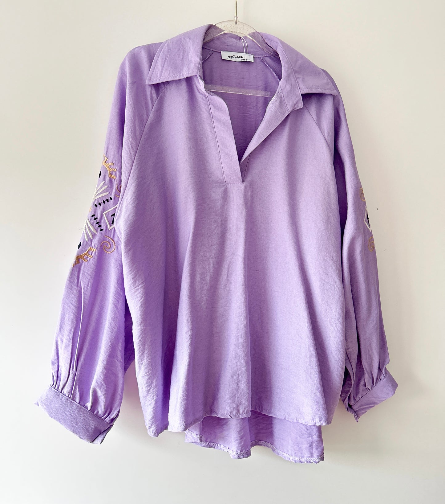 Blouse - boho summer lila