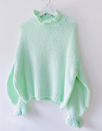 Trui - Rowan mintgroen