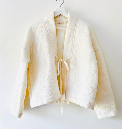 Cream kimono padded jacket Zara Home