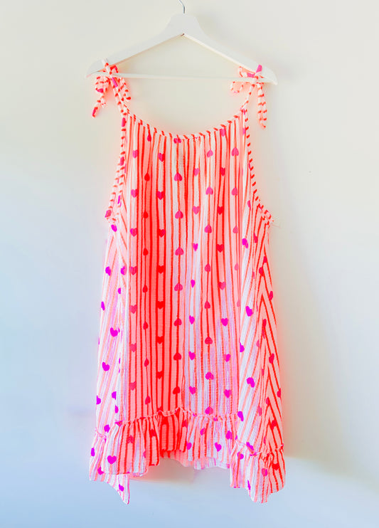 Jurk - Summer neon-oranje
