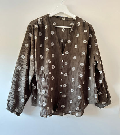 Geborduurde blouse Zara