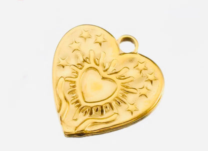 Metal heart - goud