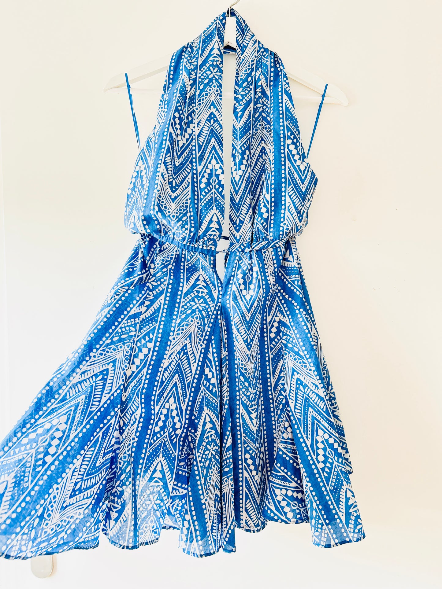 Mini-robe bleue Zara