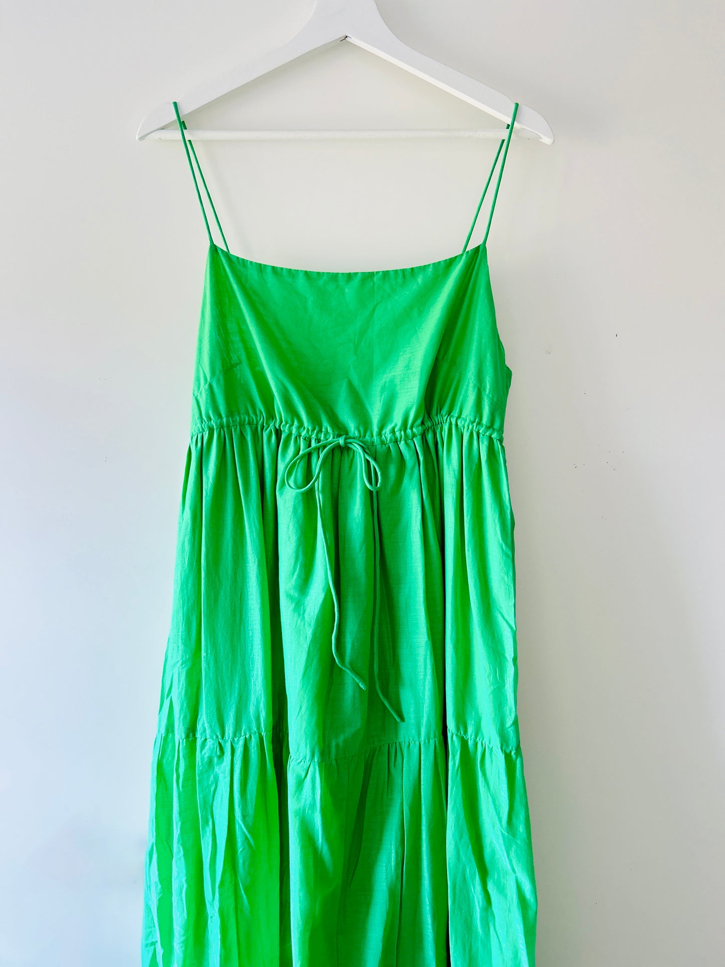 Robe longue verte Mango