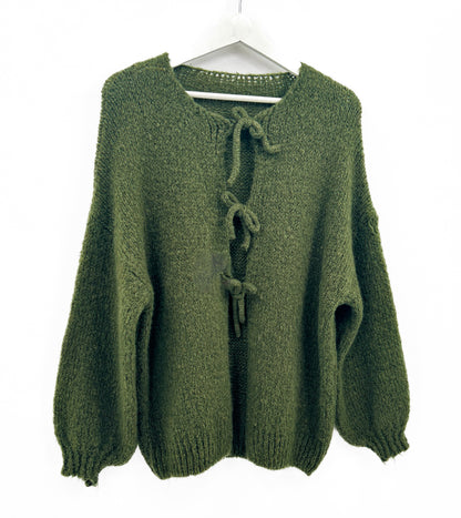 Gilet tricoté - Elsa kaki