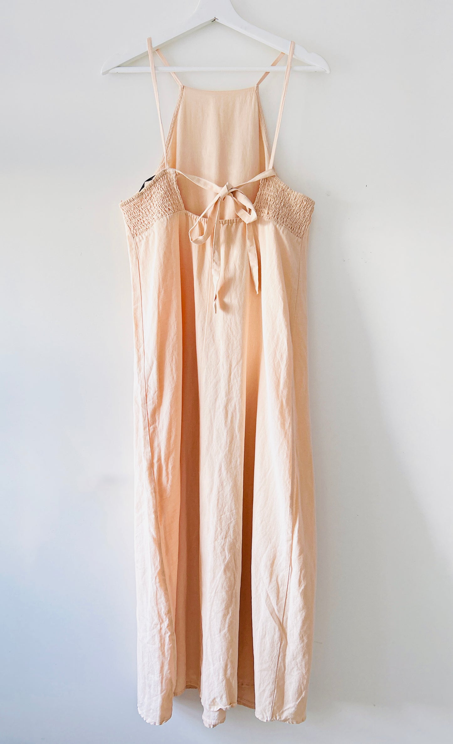 Pastel orange summer dress Zara