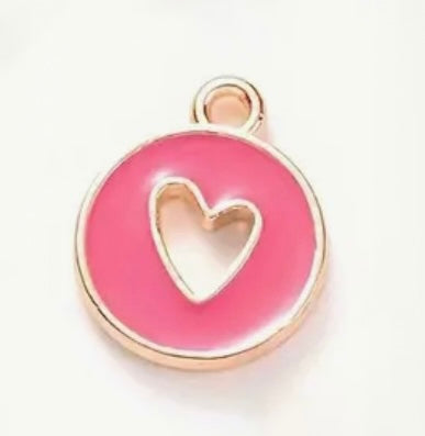 Hartje rond roze