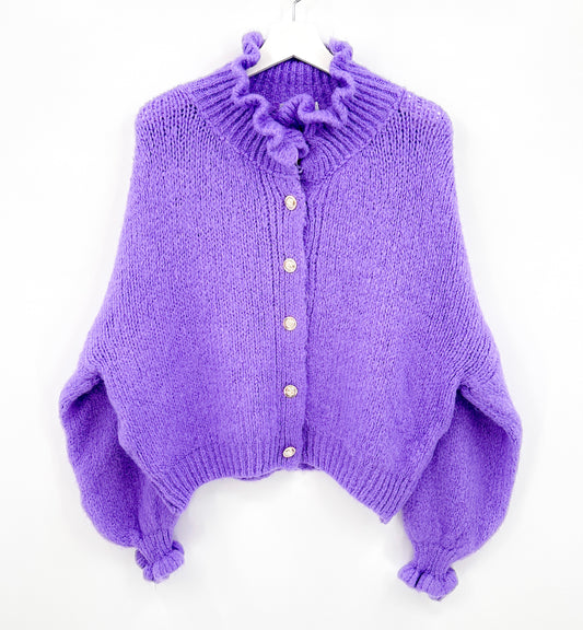 Vest - Ruffle chique paars