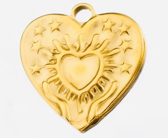 Metal heart - goud